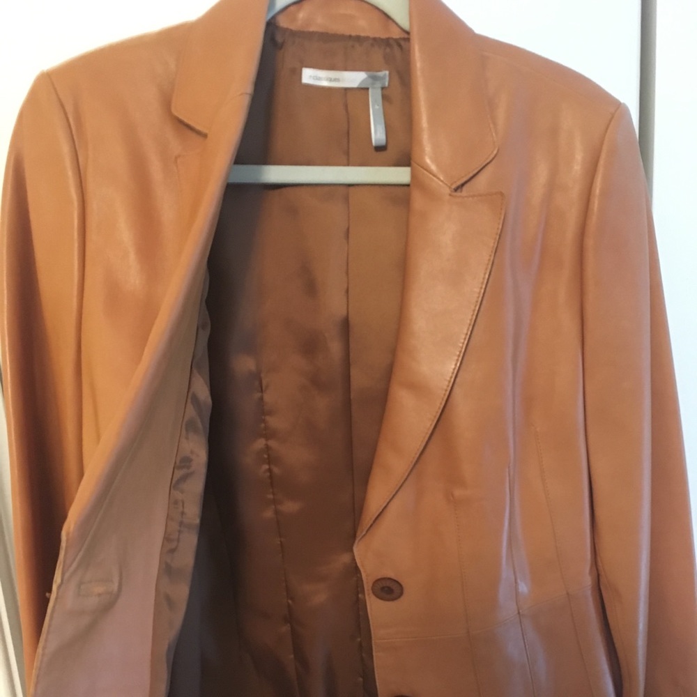 Vintage Leather Blazer - Picture 4 of 4